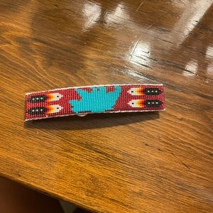 Indian hand crafted beaded hair clip